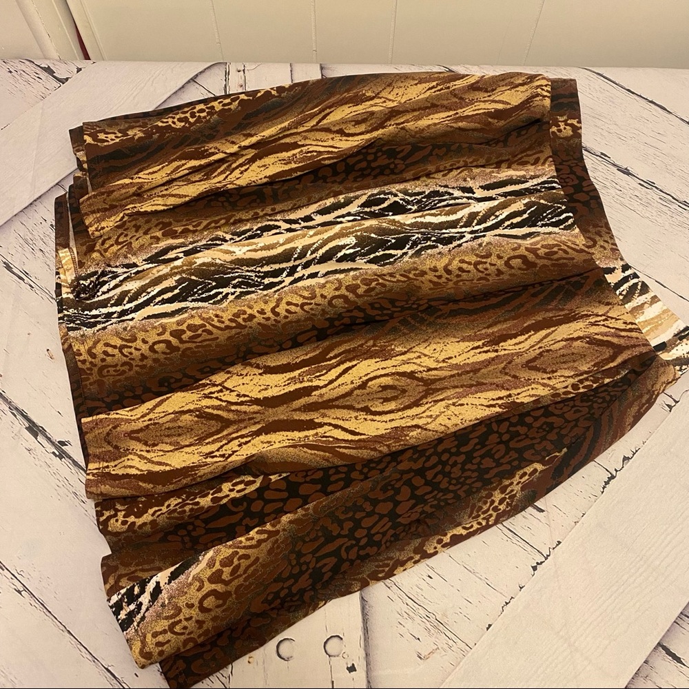 Lularoe animal print skirt medium circle twirl stretchy